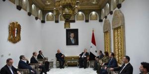 السيد حموده صباغ رئيس مجلس الشعب يستقبل علي لاريجاني كبير مستشاري قائد الثورة الإسلامية