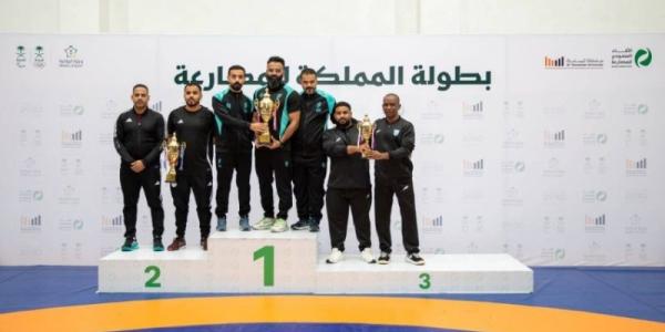 القادسية يحصد 19 ميدالية في بطولة المملكة للمصارعة الحرة والرومانية
