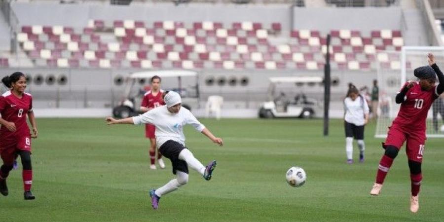 مباراة ودية في كرة القدم للسيدات بمشاركة لاعبات المنتخب الأفغاني